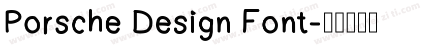 Porsche Design Font字体转换